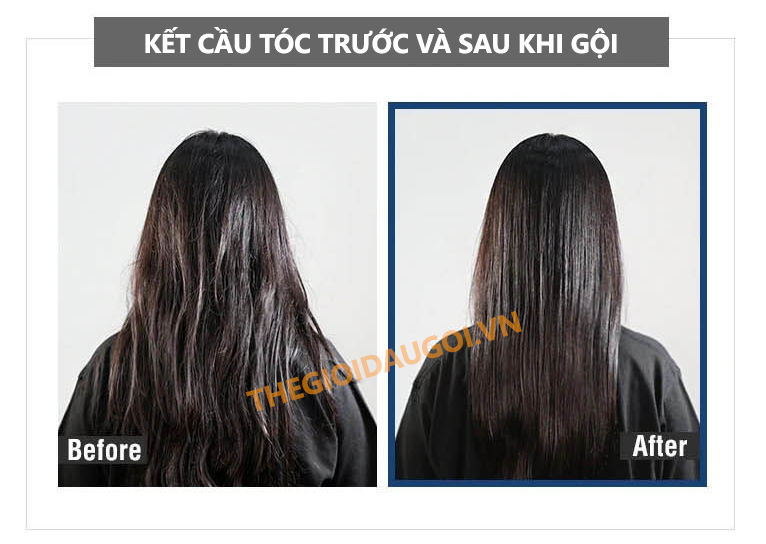 Hiệu quả kết cấu tóc trước và sau khi sử dụng