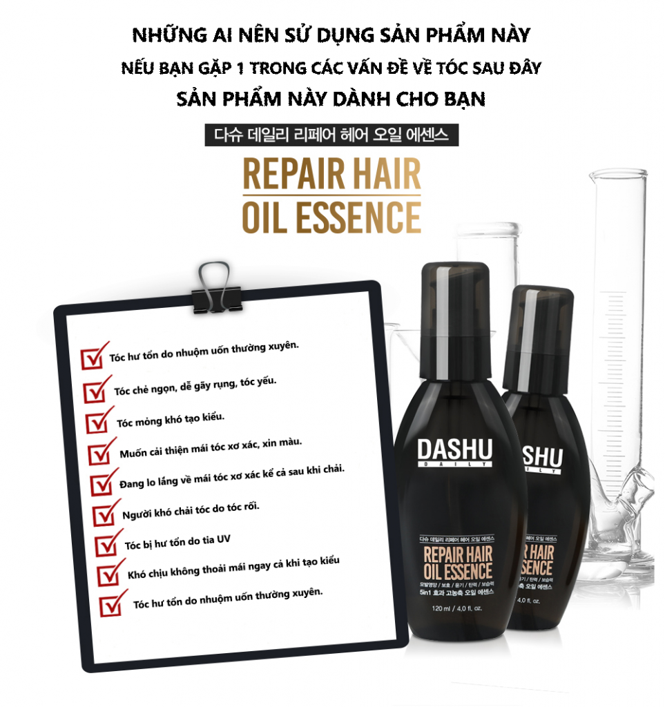 Những ai nên sử dụng dậu gội Dashu Daily Repair Hair