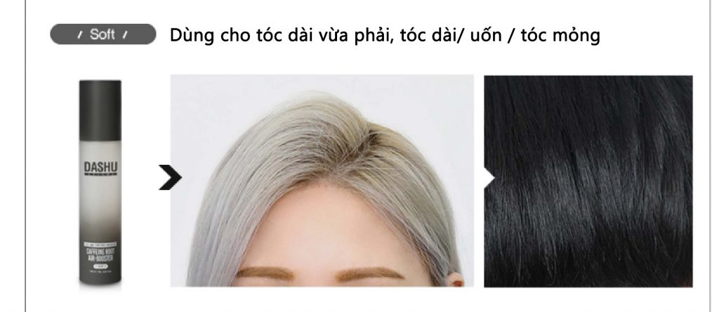 Với xịt phồng tóc Hàn Quốc, mái tóc của bạn sẽ trở nên bồng bềnh và bóng mượt hơn bao giờ hết. Không chỉ giúp tóc phồng lên mà còn tạo độ bóng không bết dính, sử dụng dễ dàng và có hương thơm nhẹ nhàng dễ chịu.