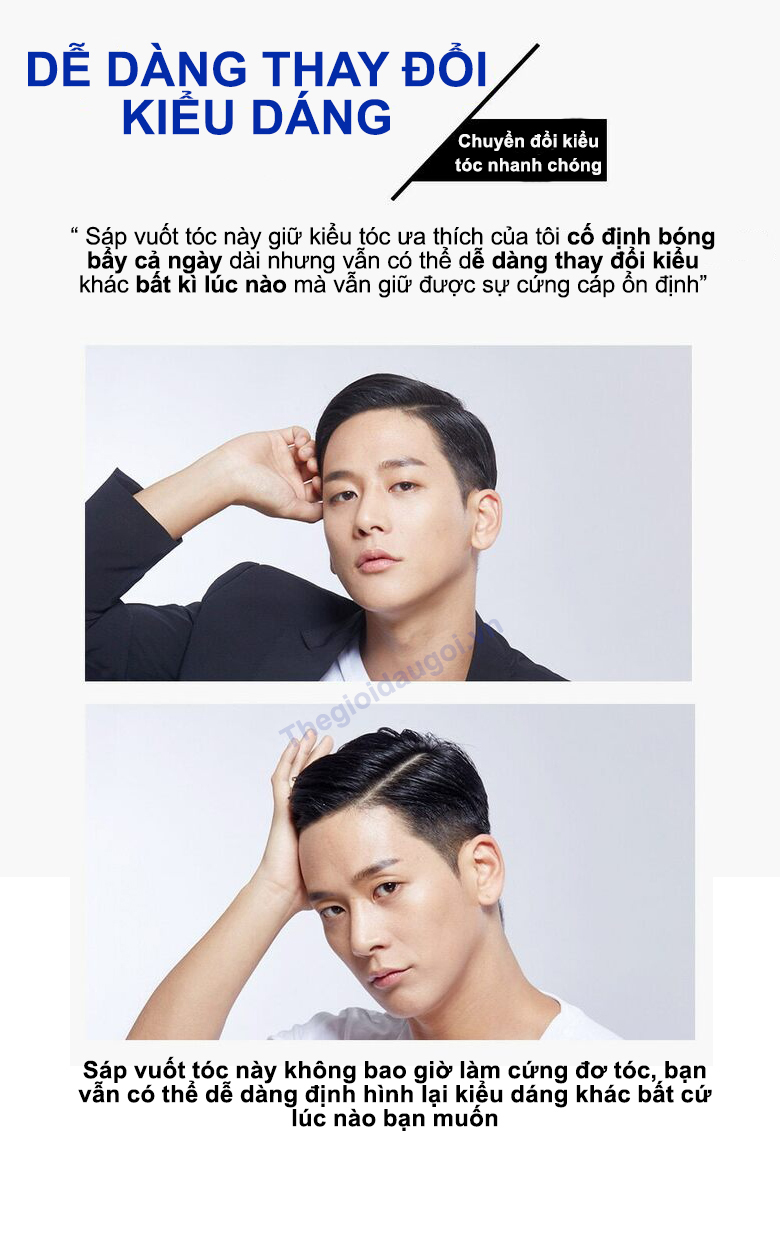 Dễ dàng thay đổi kiểu dáng, định hình lại kiểu tóc