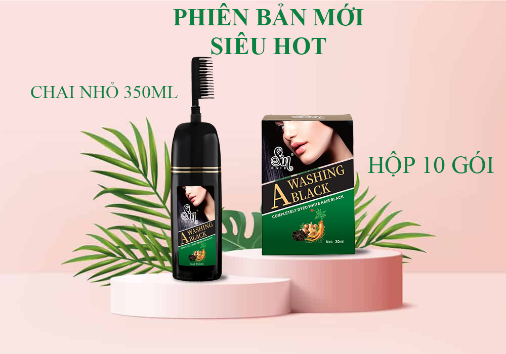 Dầu gội phủ bạc sin hair chai nhỏ 350ml